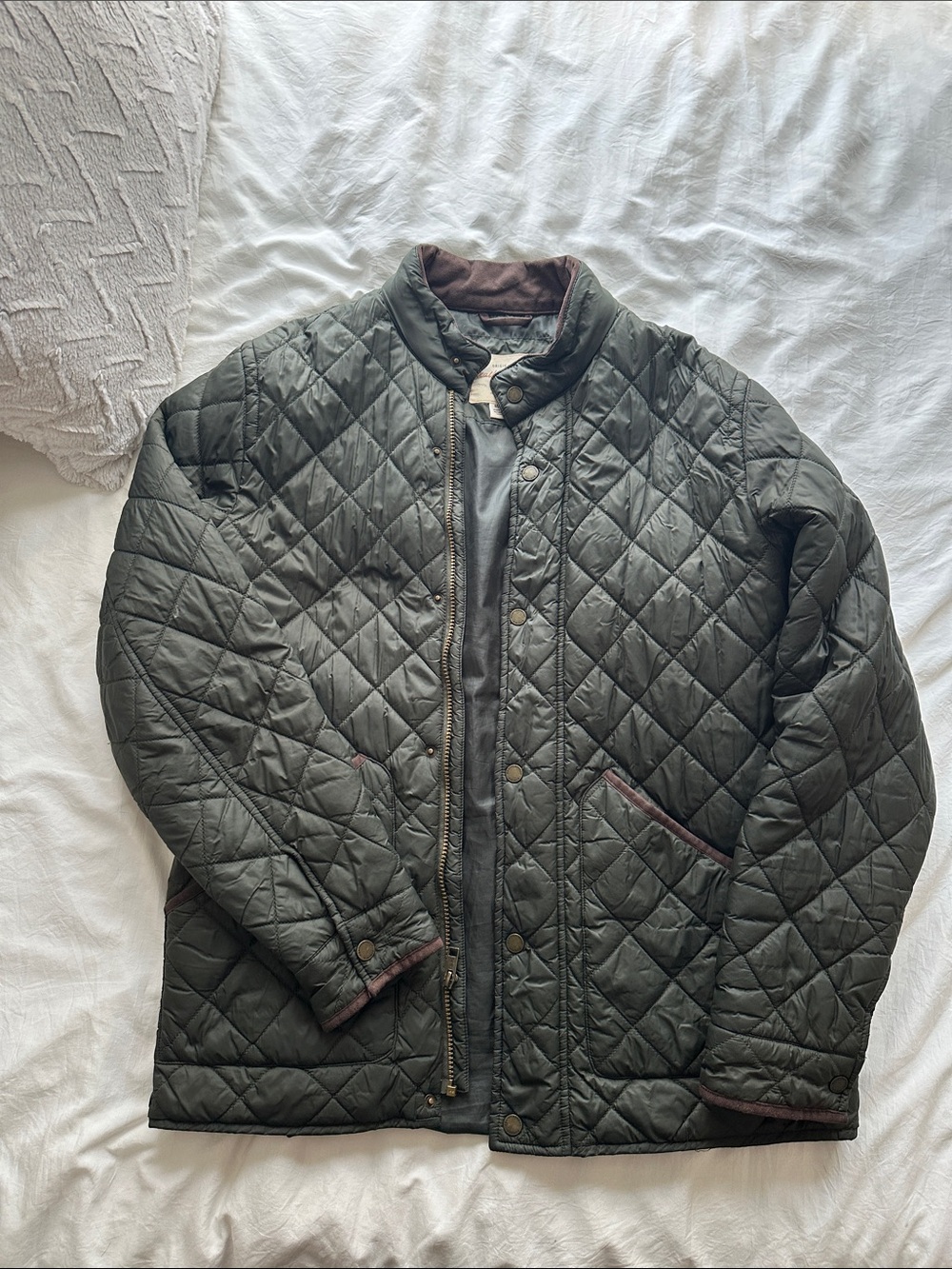 Weatherproof Olive Quilted Lightweight Jacket